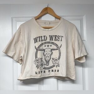 Altar’d State Wild West Graphic Cropped Tee
